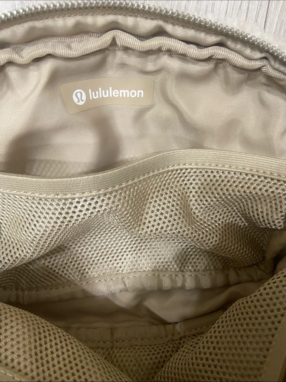 lululemon athletica Sherpa Cosmetic Pouch in Cream